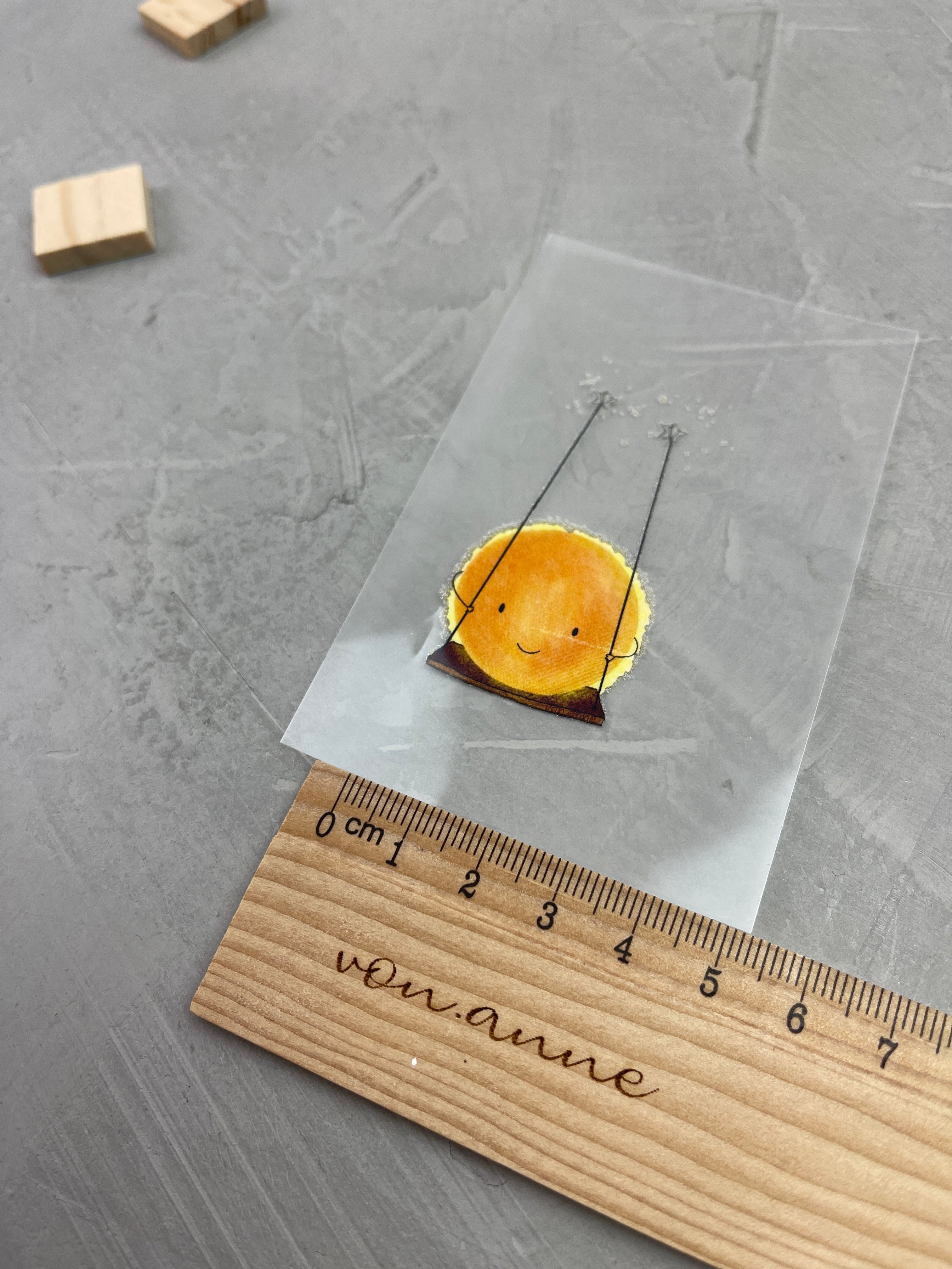 kleines Bügelbild -Sonne