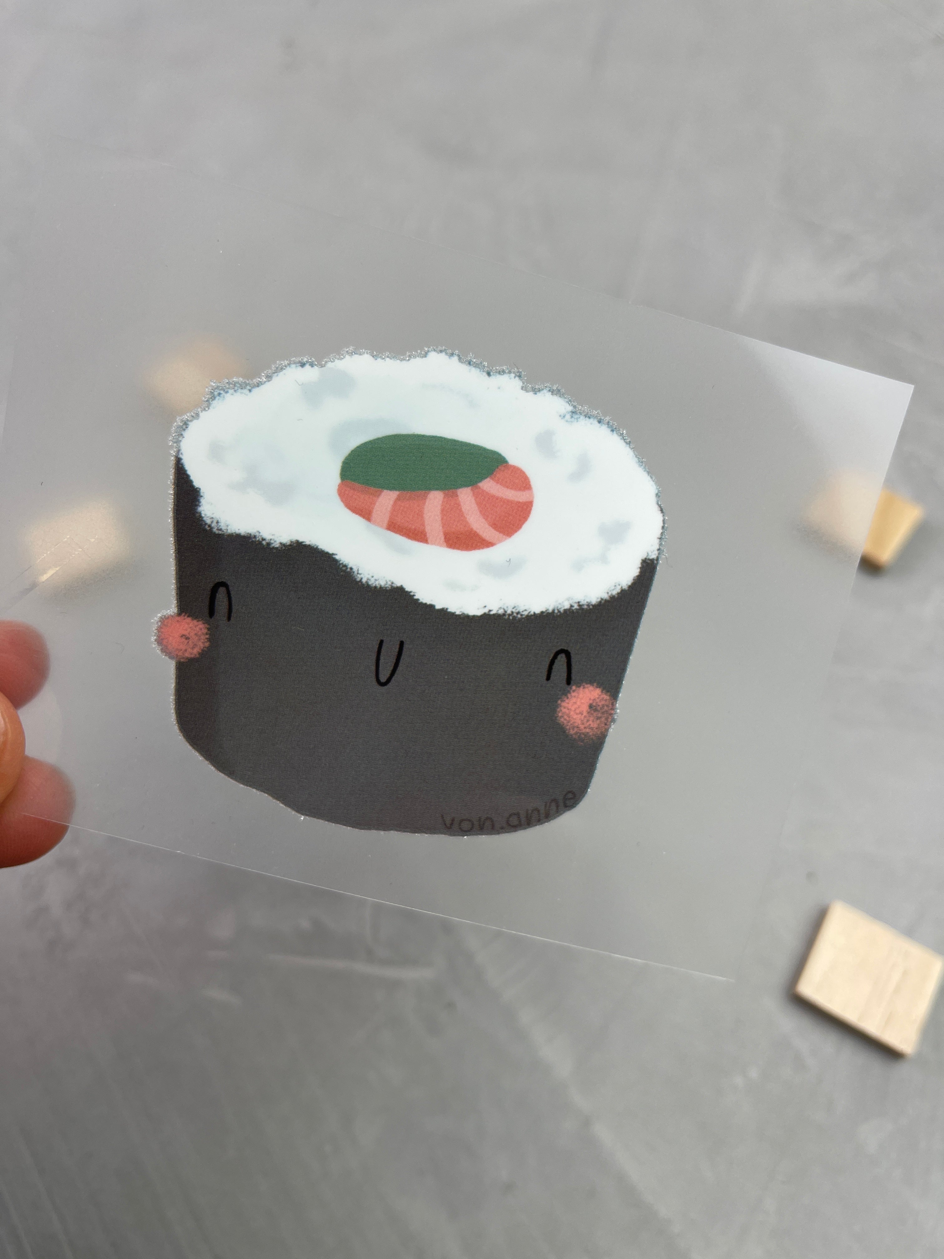 kleines Bügelbild - Maki me happy