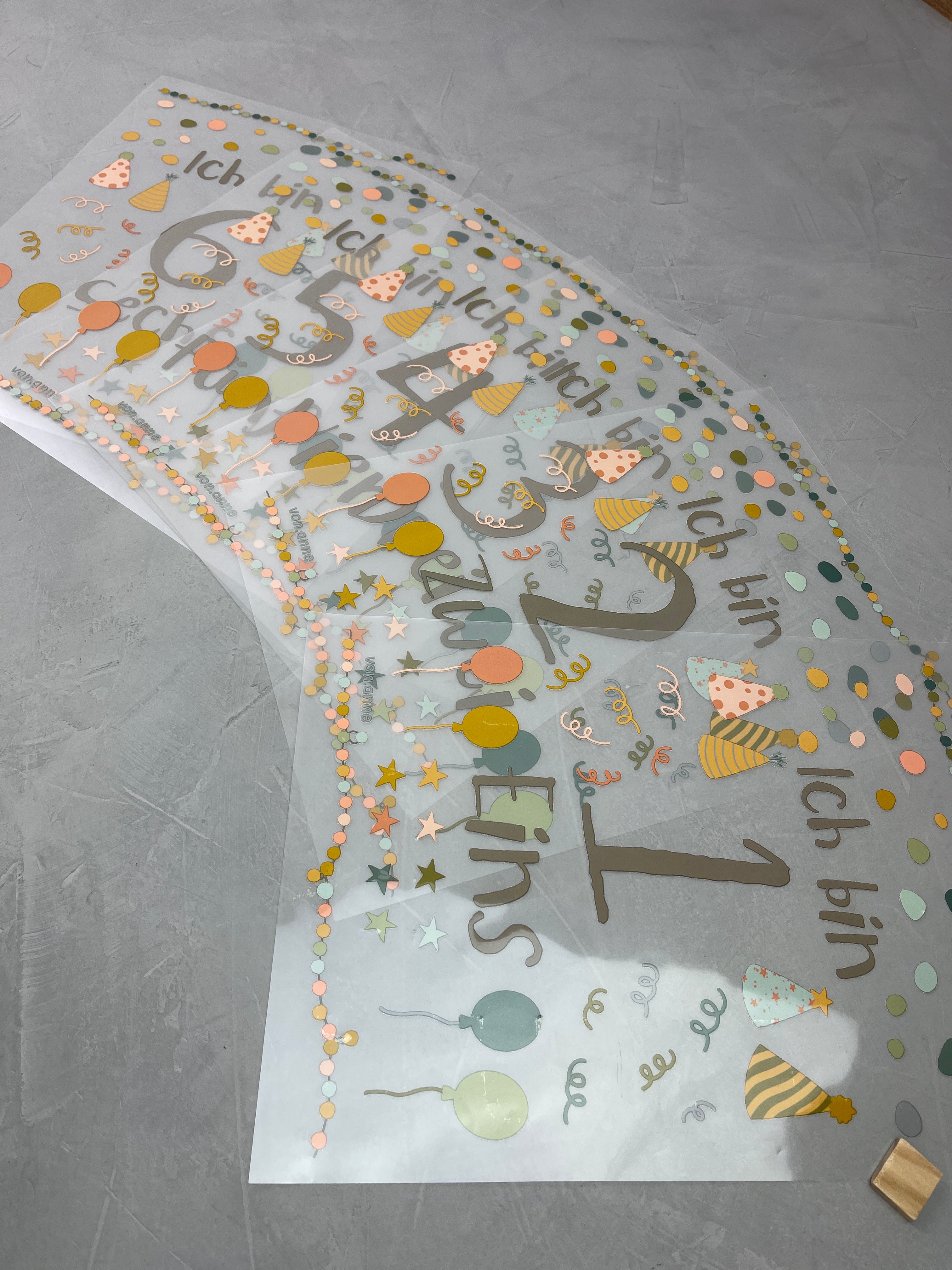 Geburtstagsbügelbild "5. Geburtstag"