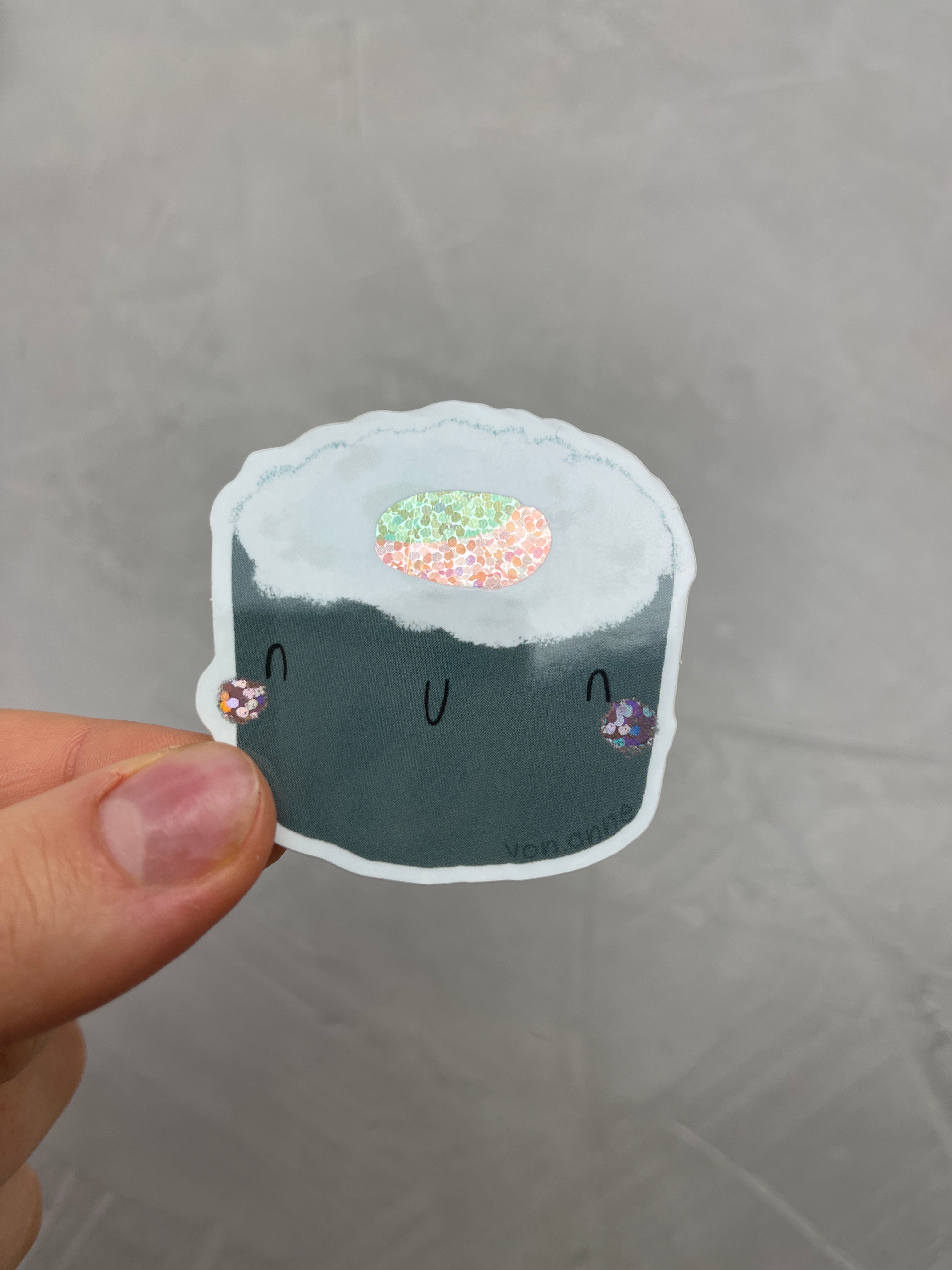 XXL Glitter-Sticker - Maki me happy