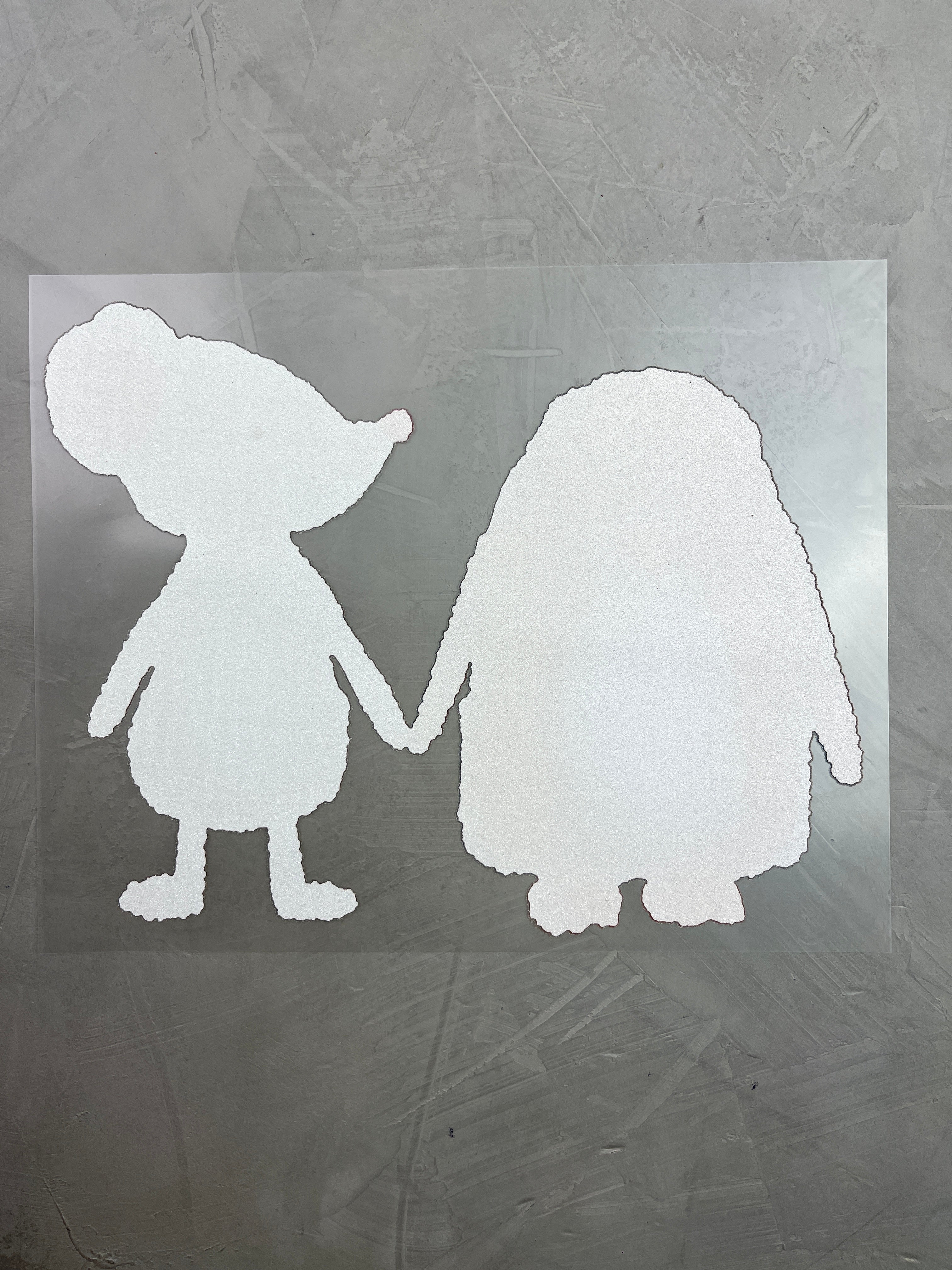 XXL Bügelbild - Sandkastenliebe