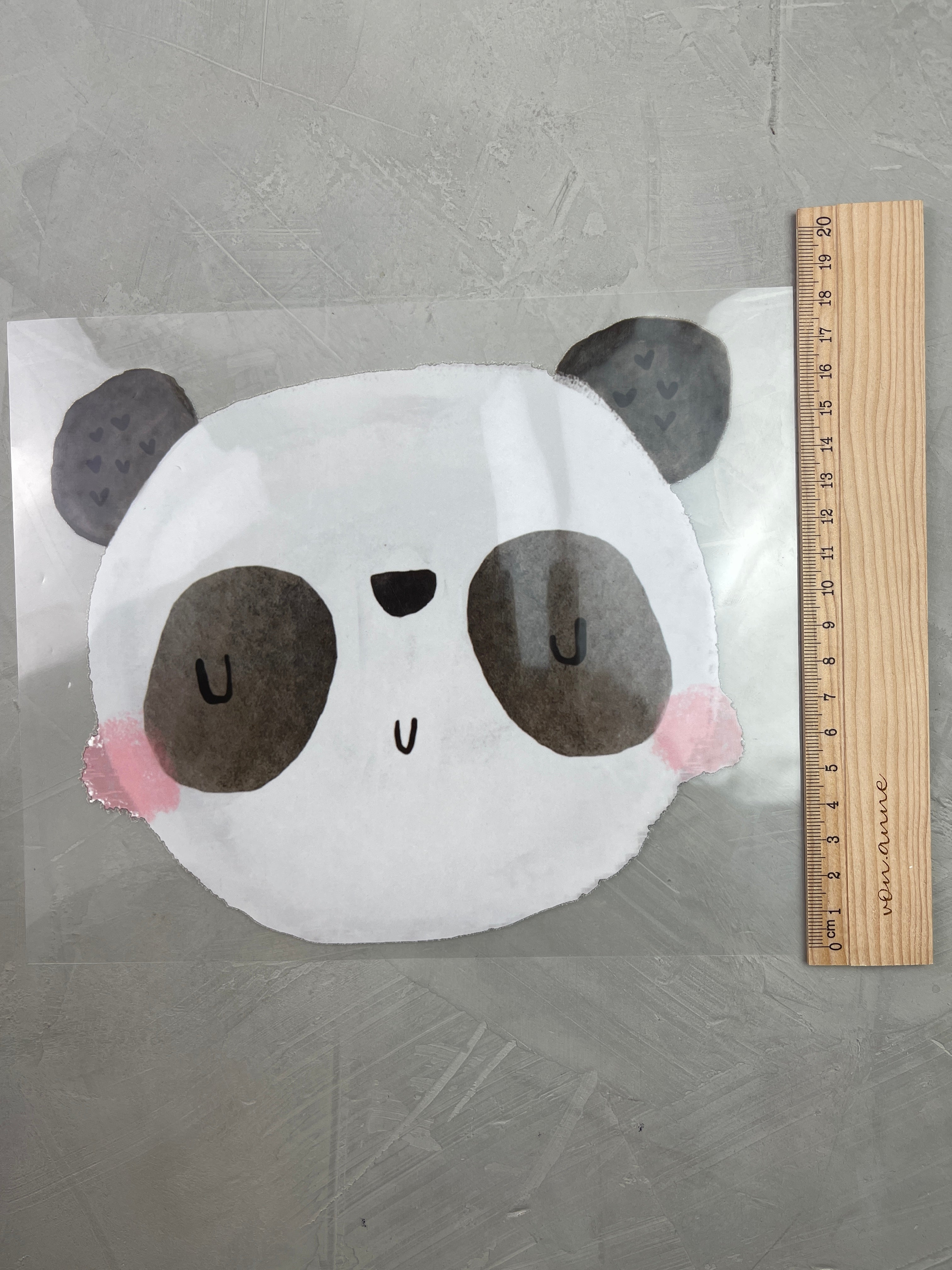 XXL Bügelbild - Panda/Woke up like this