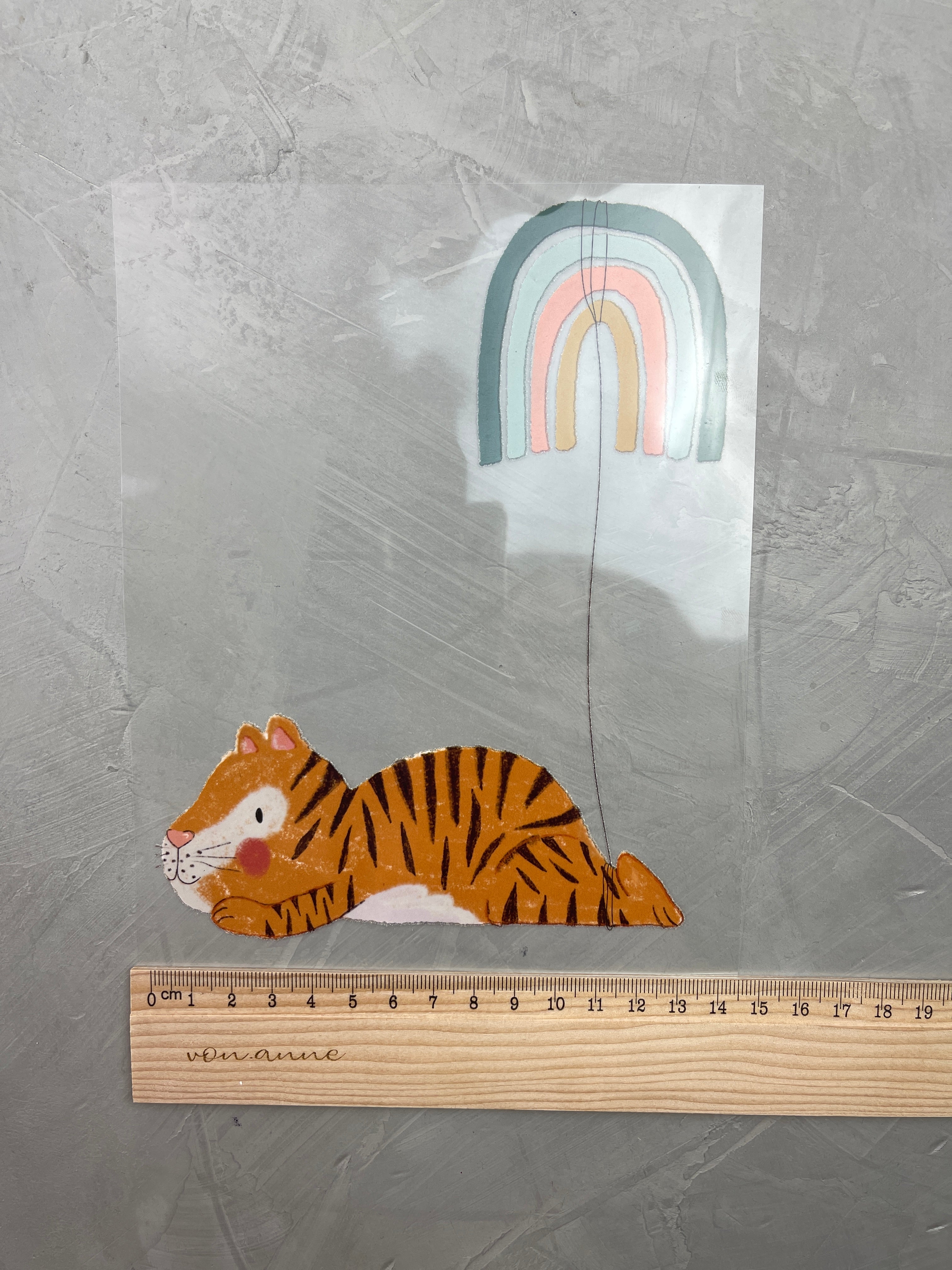 großes Bügelbild - Tiger/Ein Stück vom Glück