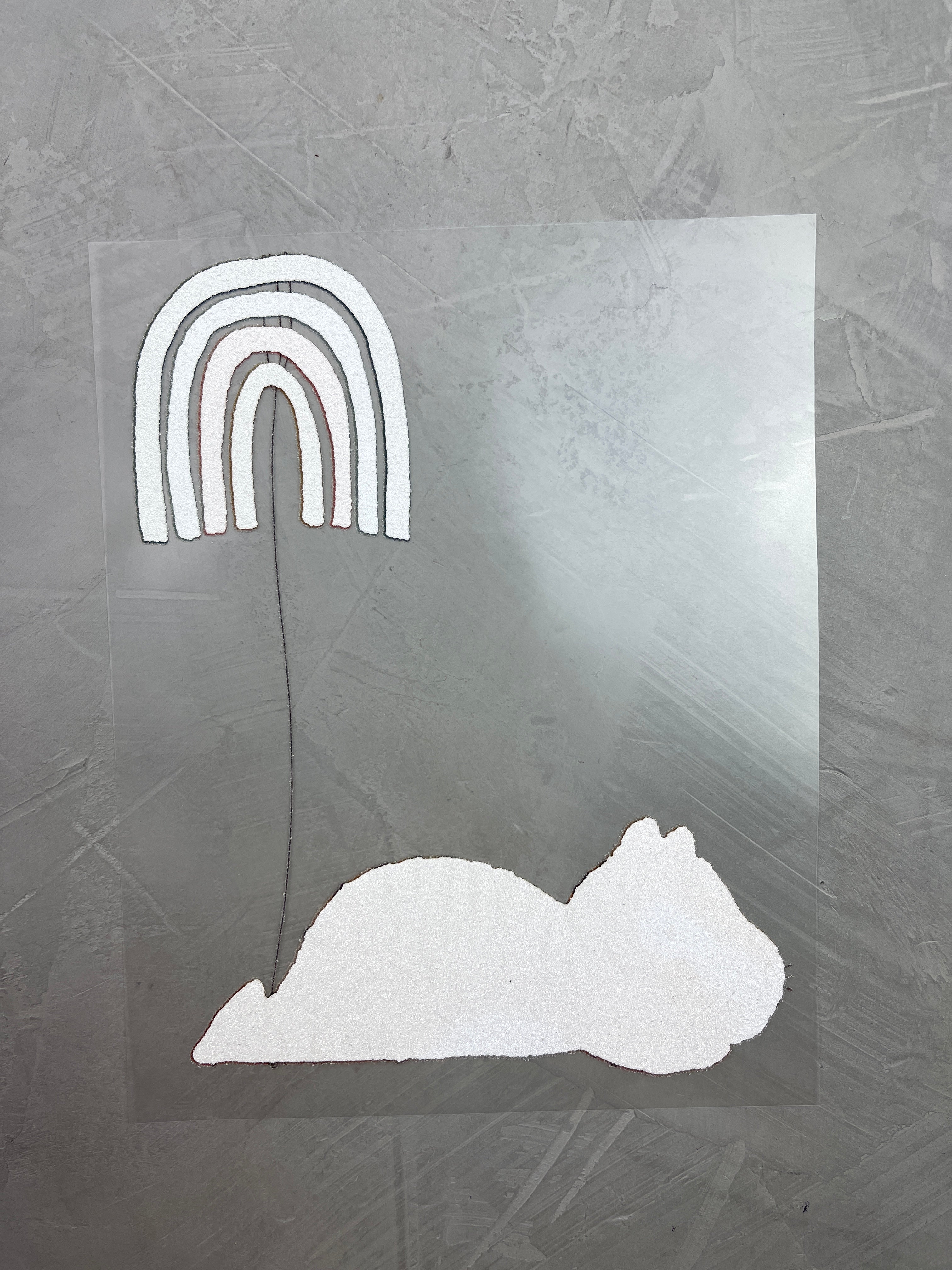 großes Bügelbild - Tiger/Ein Stück vom Glück