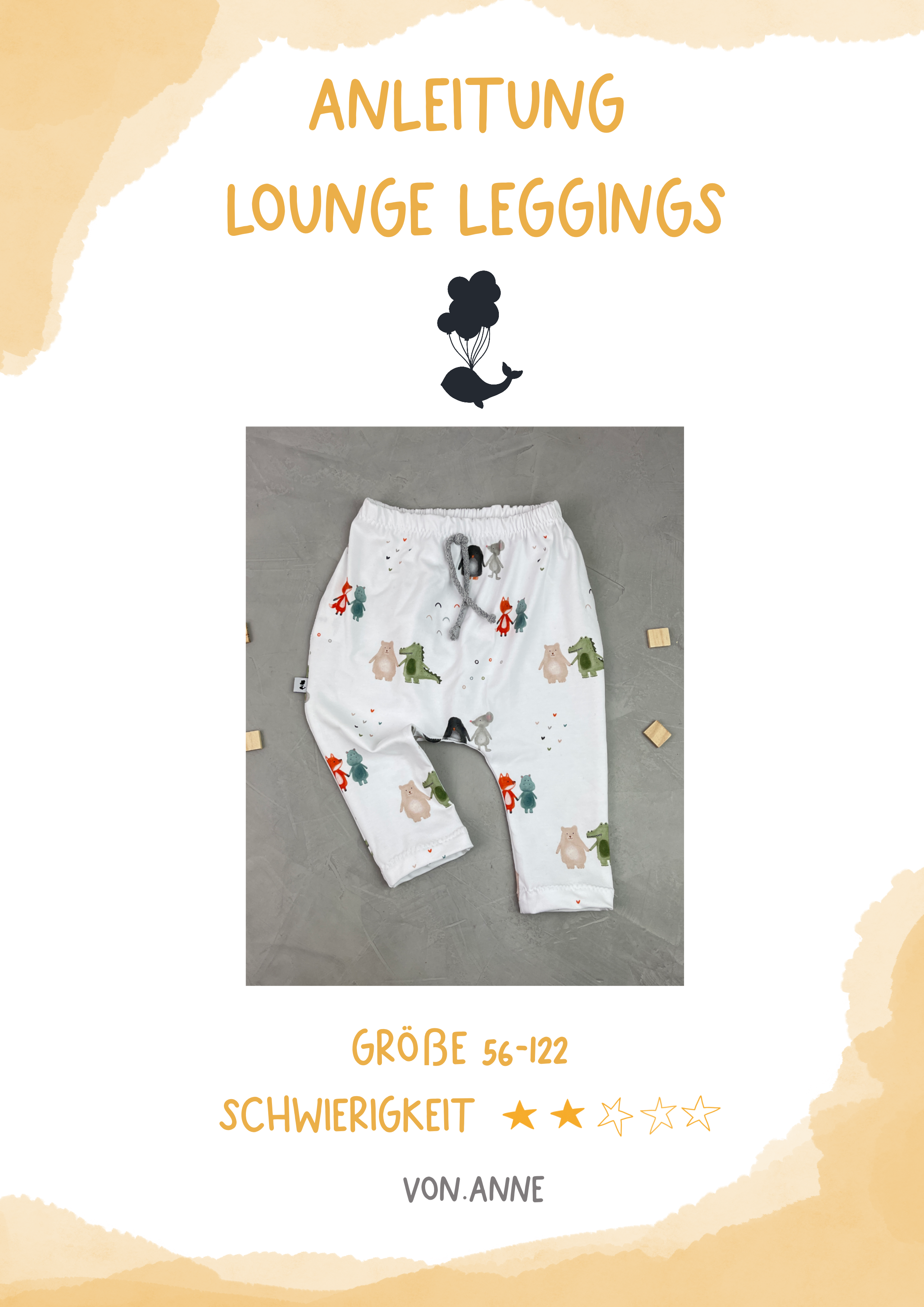 digitales Schnittmuster - Lounge Leggings