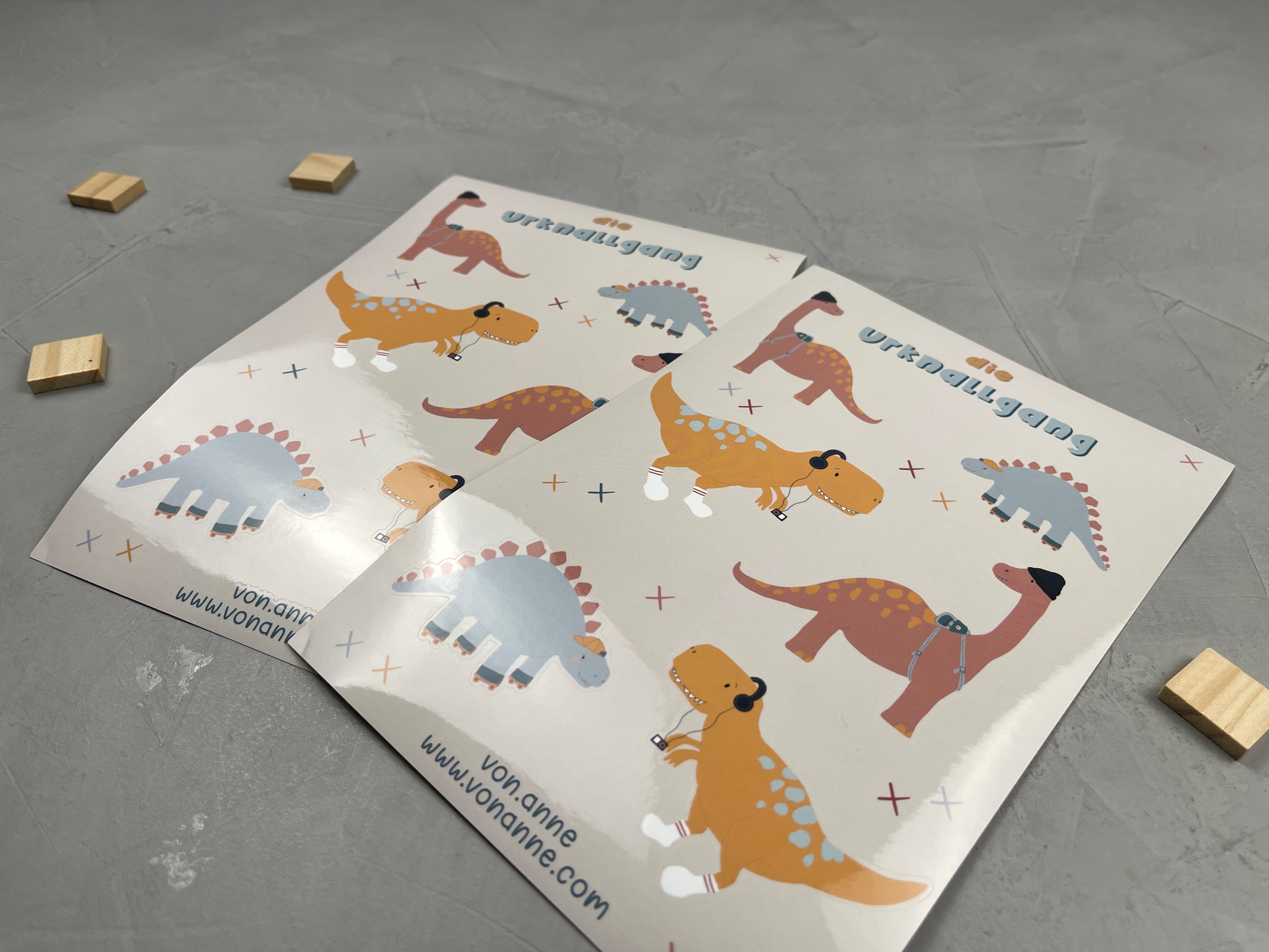 2er Stickerset - die Urknallgang