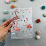 Vorbestellung - Rosa Runde - Bügelbildbogen