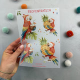Vorbestellung - Tropentratsch - Bügelbildbogen