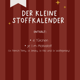 kleiner Stoff-Adventskalender 2026