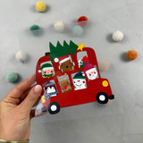 großes Bügelbild - Santas workshop