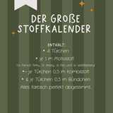 großer Stoff-Adventskalender 2026
