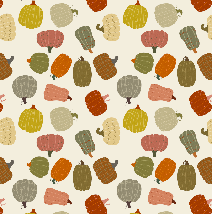 French Terry - Kürbischaos