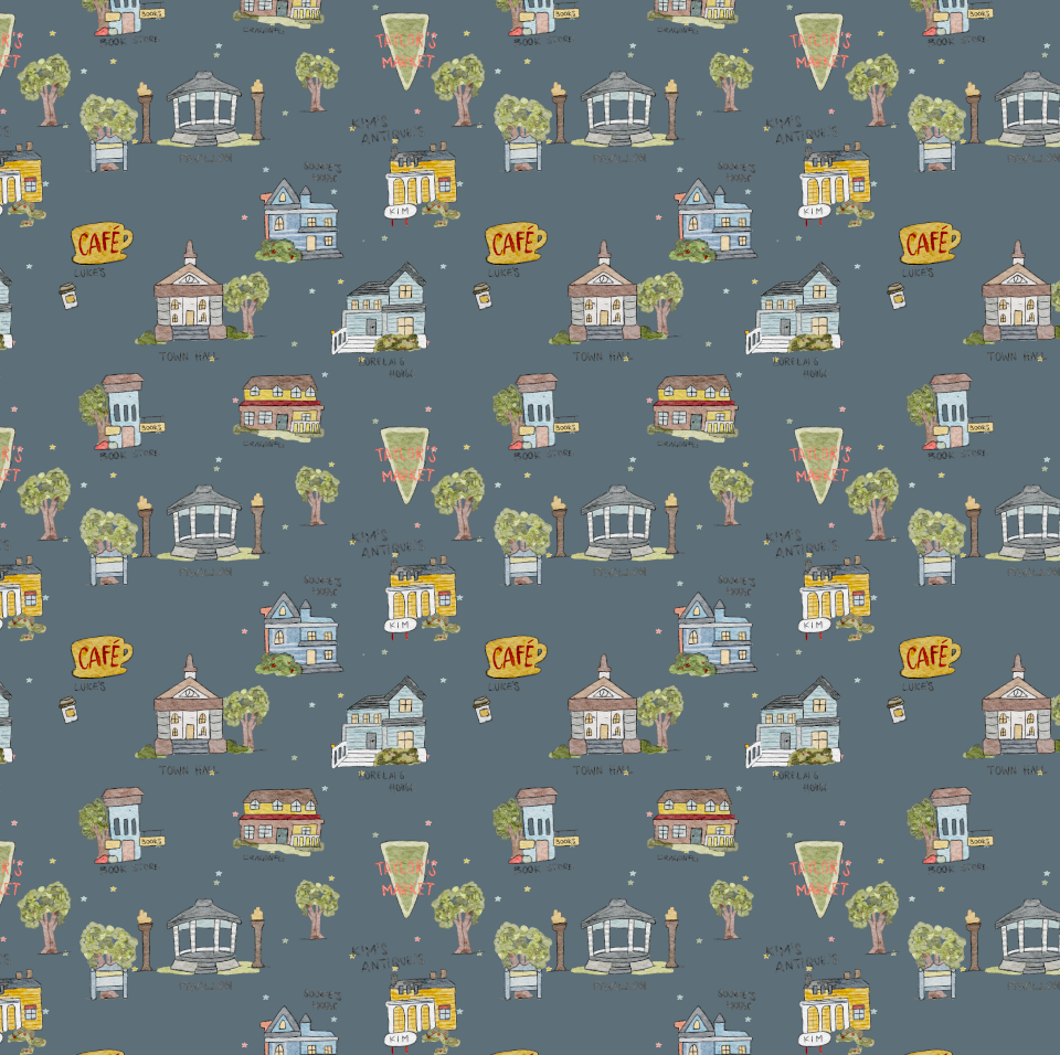 French Terry - Stars Hollow/Blau