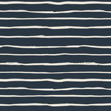 French Terry - Stripes Dunkelblau