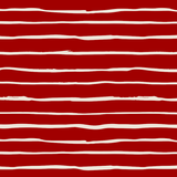 French Terry - Stripes (rot)