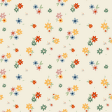 Rib Jersey - Mini Blumen (hell)