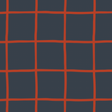 French Terry - Grid blau