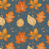 Vorbestellung - French Terry - Raschelbande (Orange/Blau)