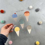 Bügelbildbogen - Nicecream