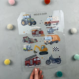 Bügelbildbogen - Kreuz und Quer