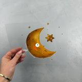 großes Bügelbild - Bis zum Mond