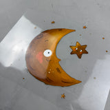 großes Bügelbild - Bis zum Mond