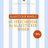 Surprise Sale - 2x 1 Glasstickerbogen Bundle