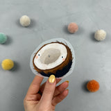 mittleres Bügelbild - Wer hat die Kokosnuss