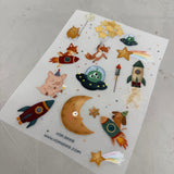Glassticker-Bogen - Space and Sparkle