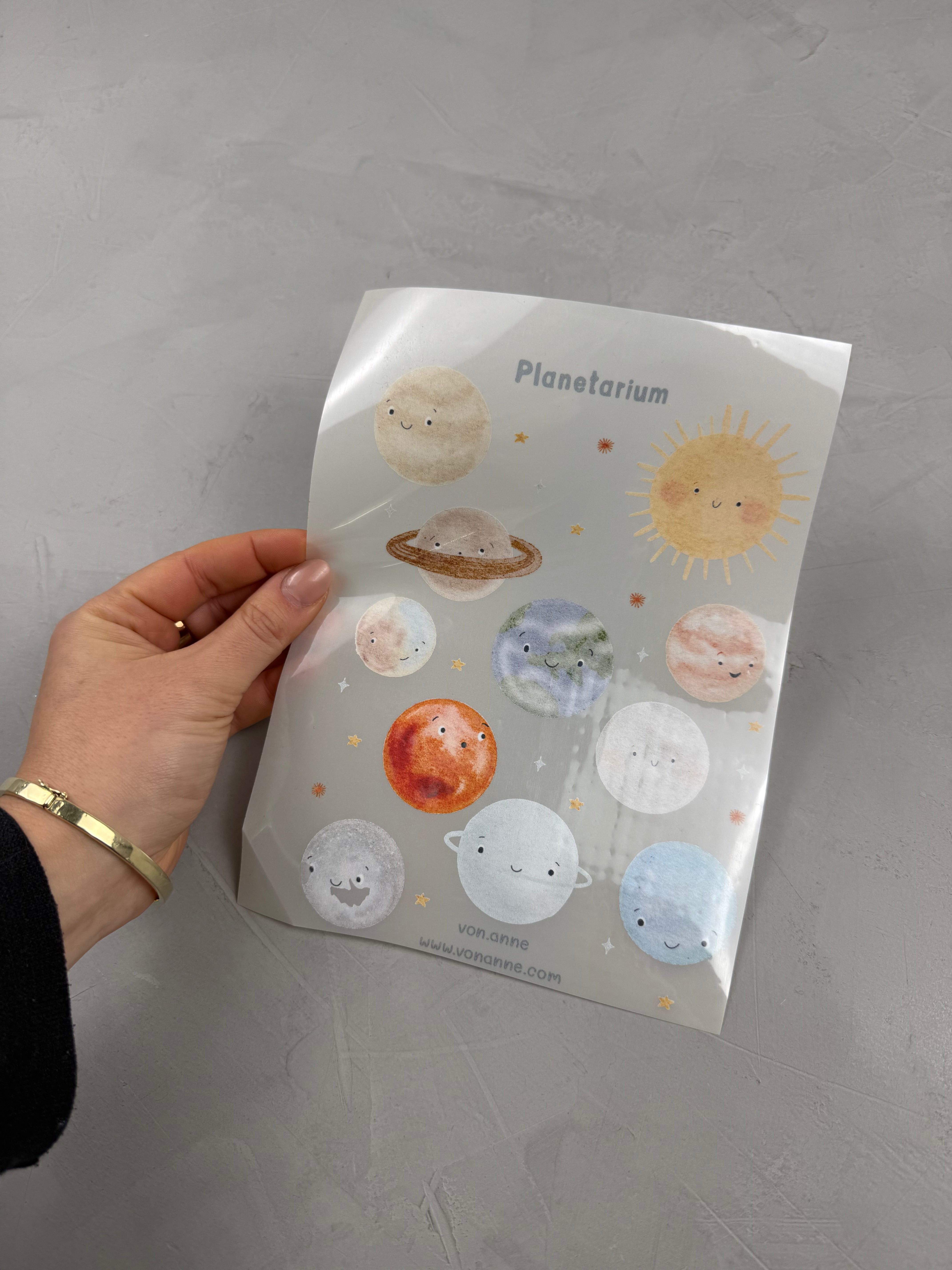 reflektierender Bügelbildbogen - Planetarium