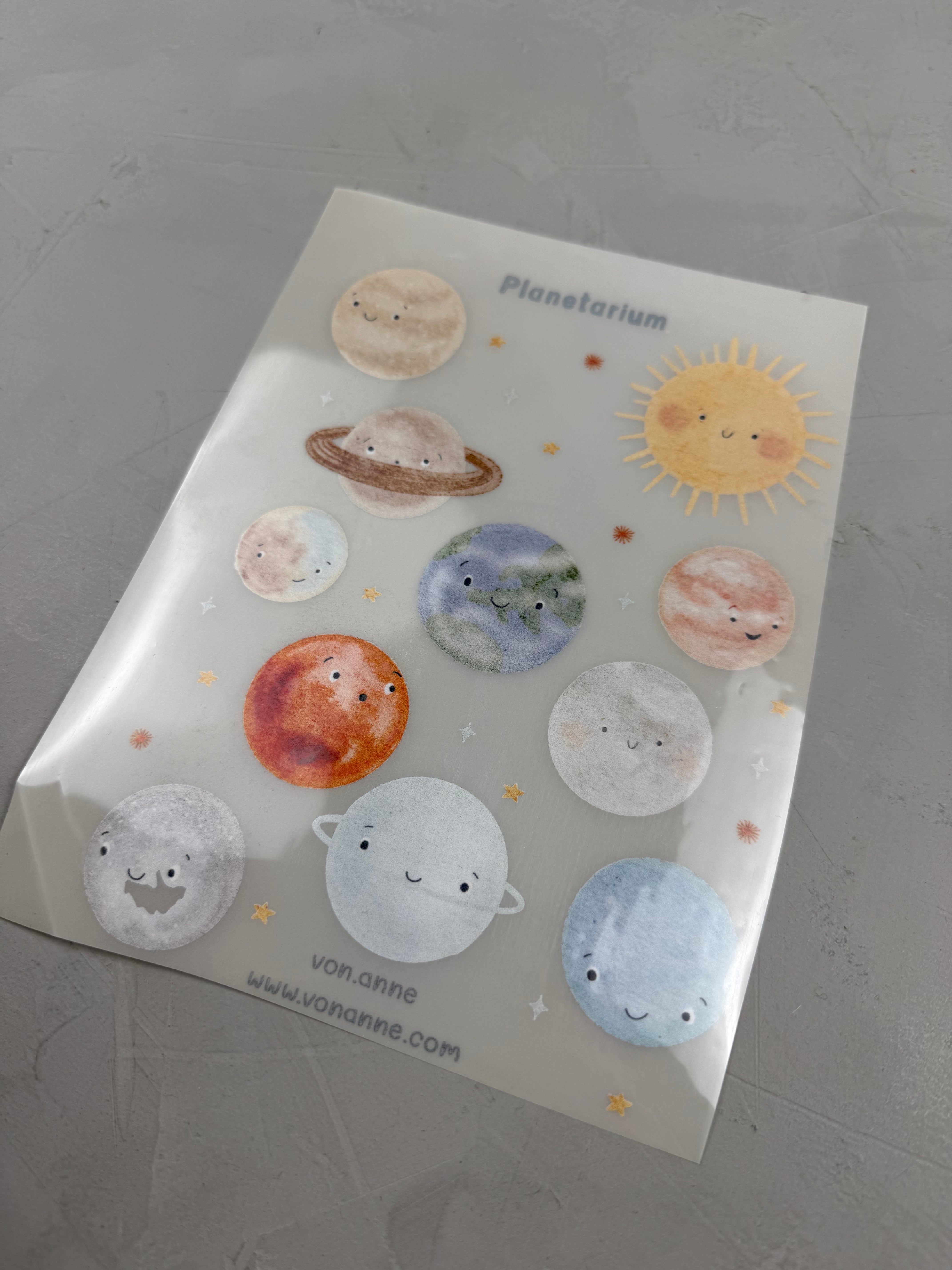 reflektierender Bügelbildbogen - Planetarium