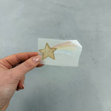 kleines Reflektor-Bügelbild -Müde Sternschnuppe