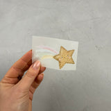 kleines Reflektor-Bügelbild - Ist mir Schnuppe