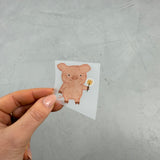 kleines Bügelbild - Sau rauslassen/Wunderkerze