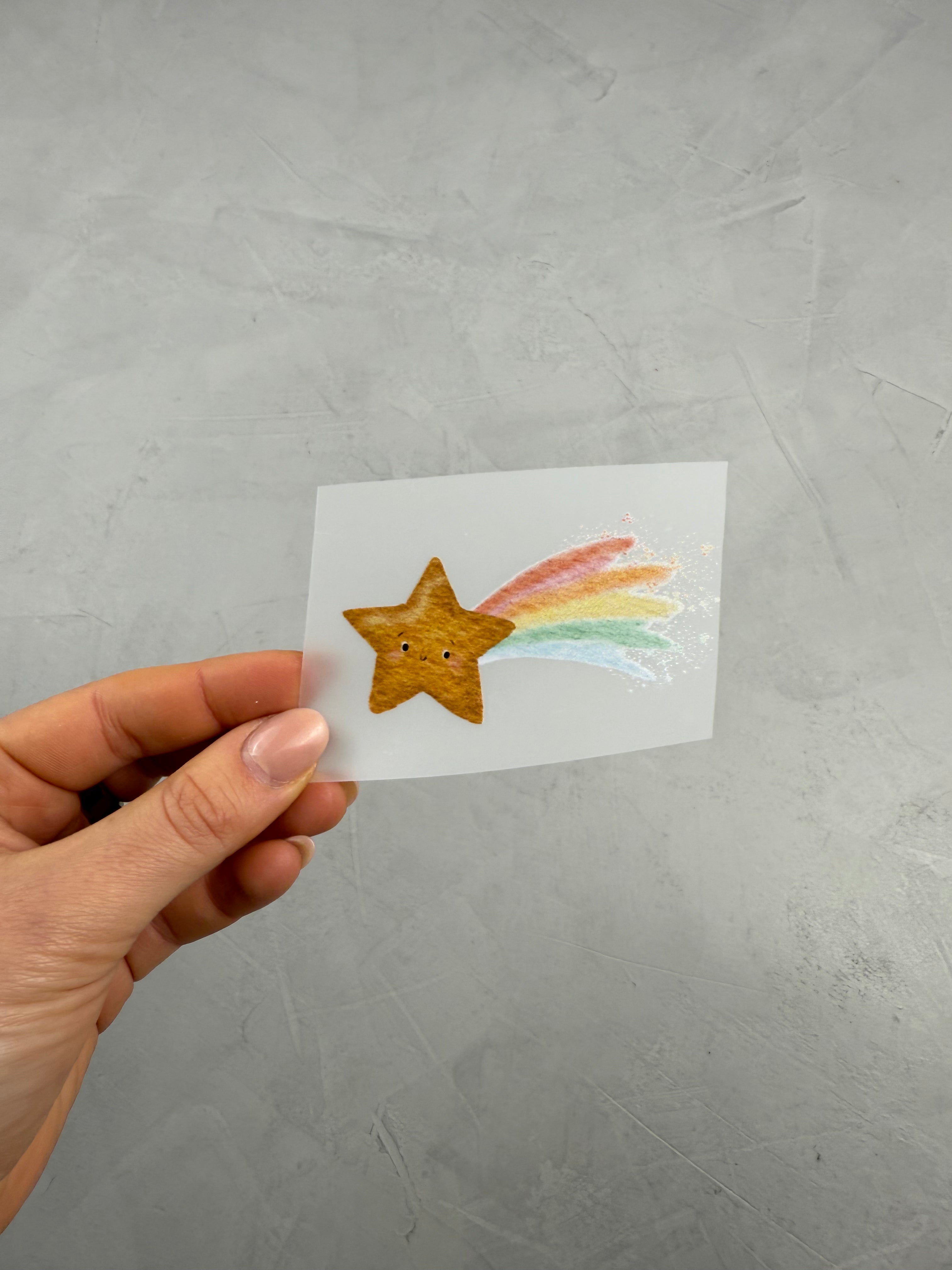 kleines Bügelbild - Ist mir Schnuppe/Lächeln