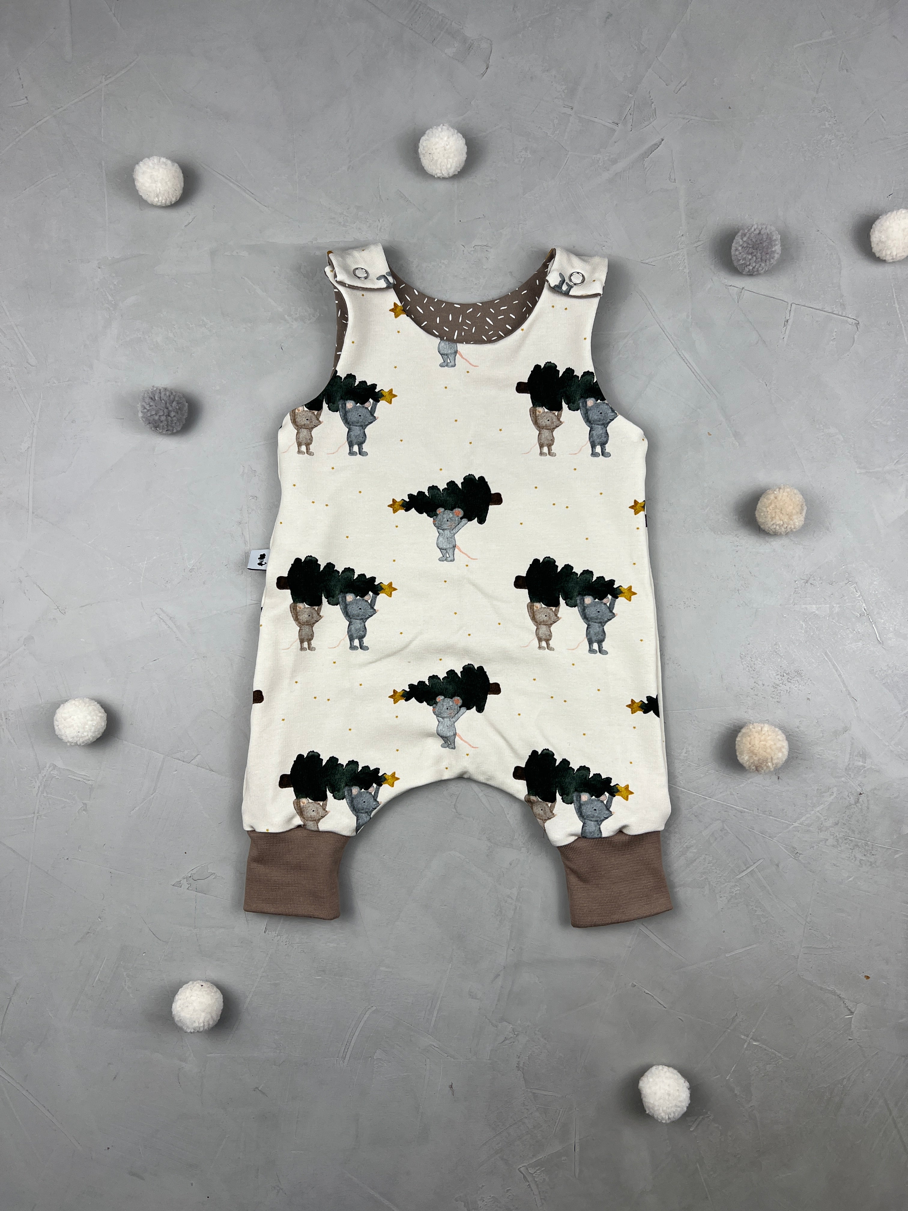 Harem Romper - Oh Tannenmaus (Newborn)