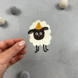 kleines Bügelbild - Komme was Wolle