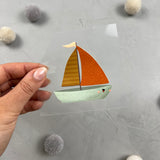 kleines Bügelbild - kleines Boot