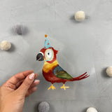 großes Bügelbild - Papperlapapp