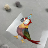 großes Bügelbild - Papperlapapp