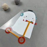 großes Bügelbild - Geisterfahrer