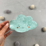 großes Bügelbild - Über den Wolken