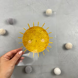 großes Bügelbild - Strahlend schön