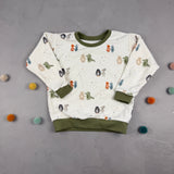 Oversize Sweatshirt - Stretch Frottee/Sandkastenliebe (3-4 J)