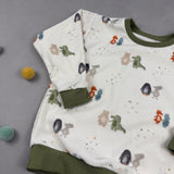 Oversize Sweatshirt - Stretch Frottee/Sandkastenliebe (3-4 J)