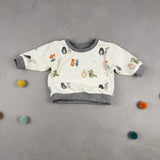 Oversize Sweatshirt - Stretch Frottee/Sandkastenliebe (3-6 M)