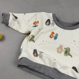 Oversize Sweatshirt - Stretch Frottee/Sandkastenliebe (3-6 M)