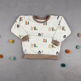 Oversize Sweatshirt - Stretch Frottee/Sandkastenliebe (2-3 J)