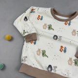 Oversize Sweatshirt - Stretch Frottee/Sandkastenliebe (2-3 J)