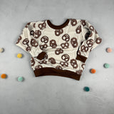 Oversize Sweatshirt - Stretch Frottee/Brezeln (3-4 J)